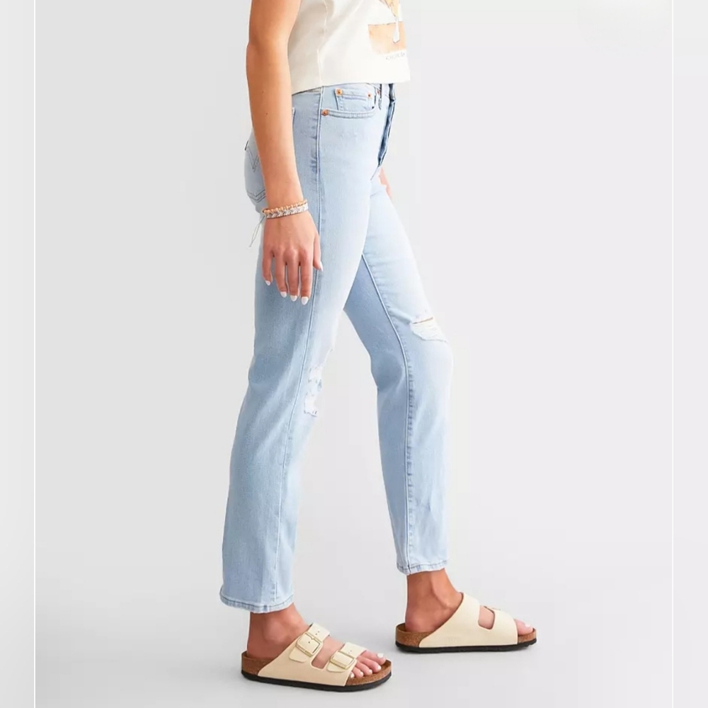 Levi's Wedgie High-Rise Straight Jeans Size 30 - Picture 3 of 7